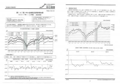 第１４７回 中小企業景況調査報告書（２０１７年 １ー３月期　建設業 ）